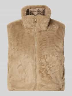 Only Boxy fit gilet in imitatiebont model 'DANA LIFE'