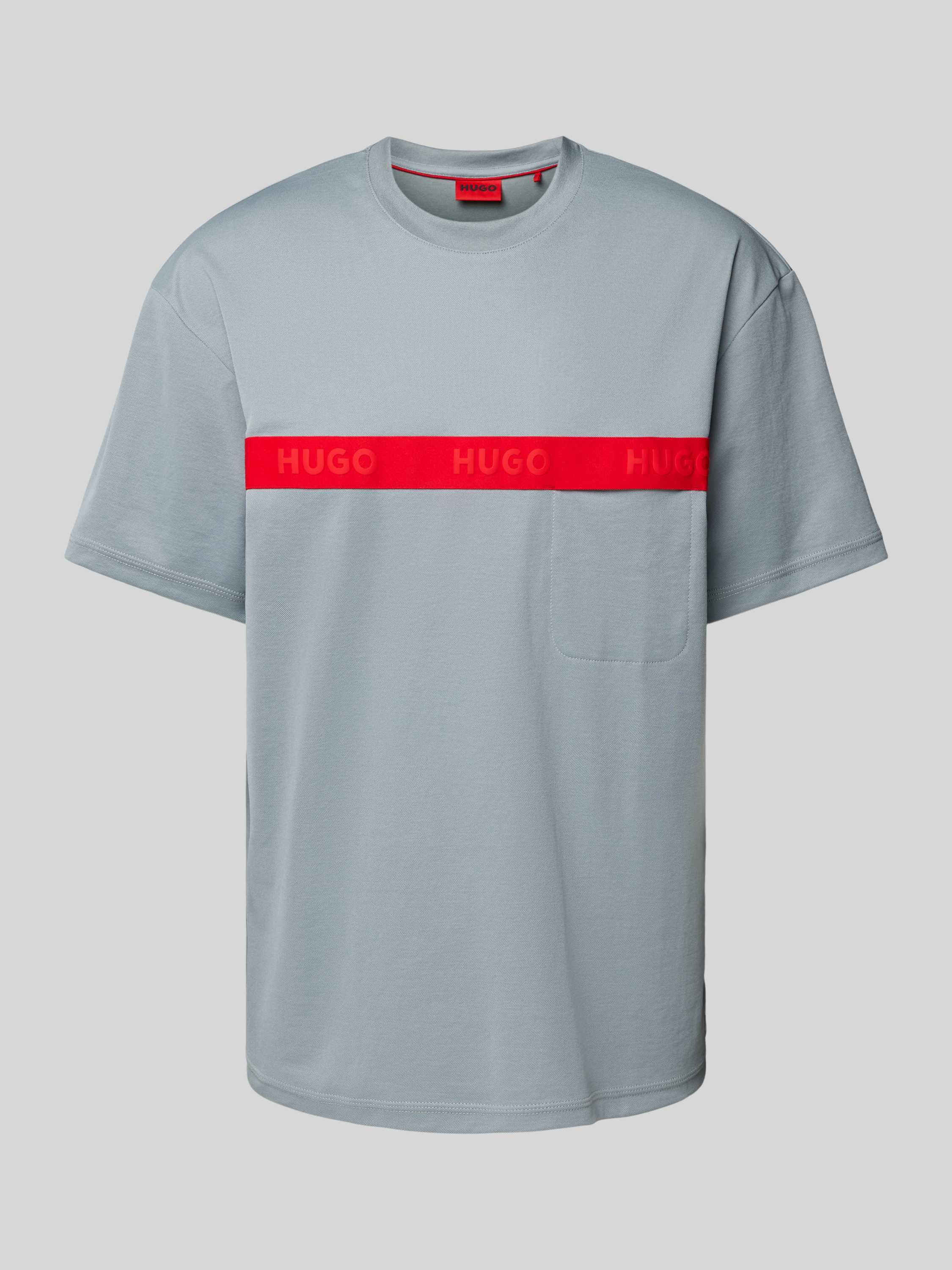 HUGO T-shirt met labelprint model 'Dechilo'