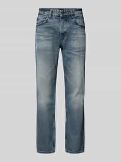 Boss Orange Straight jeans TROY BO-BF met lederen boss badge