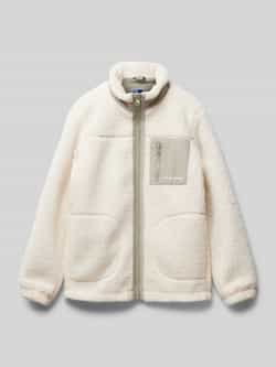 JACK & JONES JUNIOR teddy tussenjas JORVESTERBRO offwhite lichtgrijs