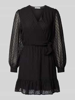 Only Wikkeljurk ONLTIVA L S DOBBY FAKE WRAP DRESS WVN