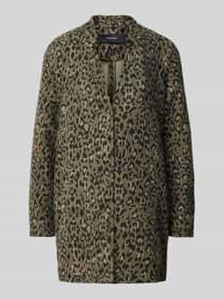 Vero Moda Straight fit lange jas met opstaande kraag model 'BRUSHEDKATRINELEO'