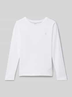 Polo Ralph Lauren Teens Shirt met lange mouwen en labelstitching