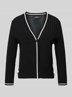 Marc Cain Gebreid jack met knoopsluiting.
