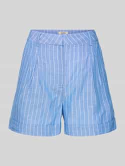 Scotch & Soda Korte relaxed fit broek met bandplooien