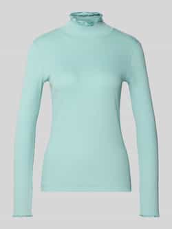 Marc Cain Shirt met lange mouwen en opstaande kraag