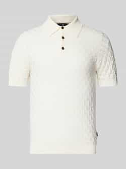 Matinique Slim fit poloshirt met korte knoopsluiting model 'Heritage'
