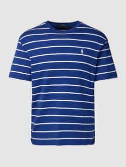Ralph Lauren Marineblauw gestreept T-shirt met klassieke pasvorm Blue Heren