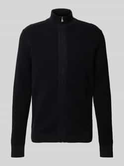 JOOP! JEANS Gebreid jack met labelpatch model 'Hajor'