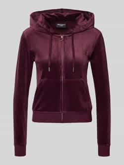 Juicy Couture Sweatjack met logostitching model 'ROBERTSON'