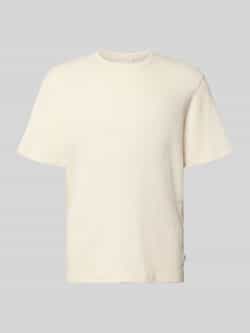 Forét-shirt met logostitching en ronde hals
