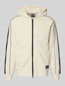 EA7 Emporio Armani Sweatjack met tweewegsritssluiting en steekzakken