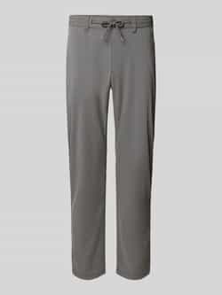 MCNEAL Tapered fit stoffen broek met tunnelkoord