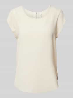 Only Loose fit blouse met korte mouwen in crêpelook model 'VIC'