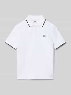 Boss Poloshirt met labeldetail