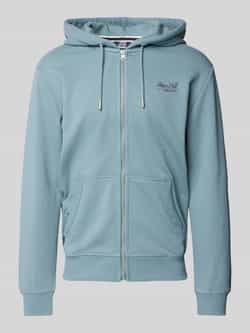 Superdry Sweatjack met labelstitching model 'ESSENTIAL LOGO'