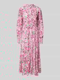 YAS Midi-jurk met opstaande kraag model 'ALIRA'