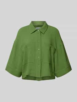 Essentiel Korte overhemdblouse met structuurmotief