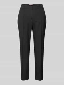 Christian Berg Woman Selection Slim fit stoffen broek met persplooien