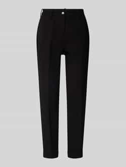 MAC Zwarte Chino Turn Up Broek Black Dames