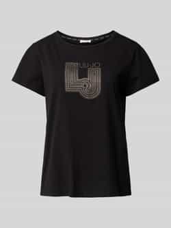 LIU JO SPORT T-shirt met strass-steentjes
