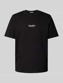 Jack & jones Jornoto Back Tee Crew Neck Black Heren