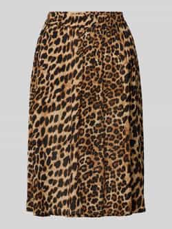 Kaffe Knielange rok met elastische band model 'Amber'