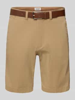 Jack & jones Korte regular fit chino met riem model 'MARCO FRANCO'