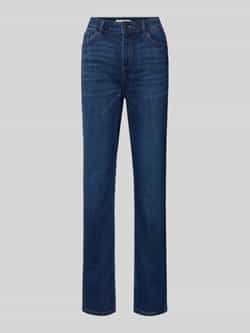 Christian Berg Woman Straight fit jeans met riemlussen en viscose