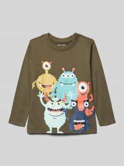 BLUE SEVEN Shirt met lange mouwen en motiefprint