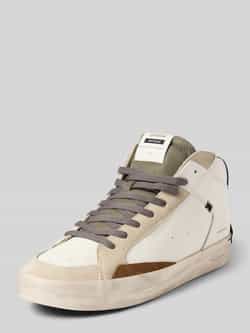 Crime London Hoge sneakers van leer met vetersluiting