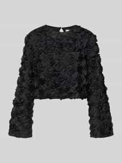 Gestuz Kort blouseshirt met ronde hals model 'Ingrid'