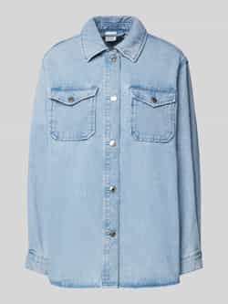 Vero Moda Loose fit jeansoverhemd van katoenmix model 'NAYA'