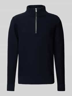 SELECTED HOMME Heren Truien & Vesten Slhaxel Ls Knit Half Zip Donkerblauw