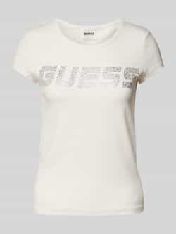 Guess Activewear T-shirt met strass-steentjes model 'KIARA'