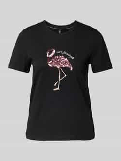 Only Regular fit T-shirt met pailletten model 'KITA'
