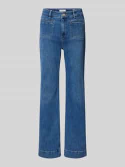 Christian Berg Woman Wide leg jeans met strookzakken