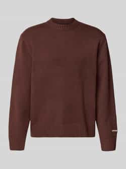 Jack & jones Gebreide pullover met labelstitching model 'NORREBRO'