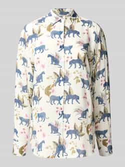 Eterna Regular fit blouse van viscose in all-over look
