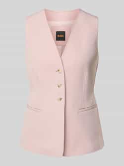 Boss Orange Regular fit gilet met paspelzakken