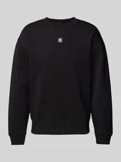 Hugo Boss Zwarte Crewneck Sweater Stijlvol Logo Black Heren