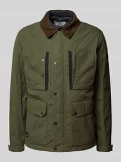 Camel active Fieldjack met platte kraag van corduroy