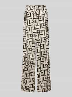 Christian Berg Woman Stoffen broek van viscose met steekzakken en elastische band