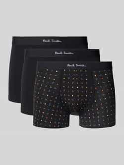 Paul Smith Boxershort met elastische band met logo in een set van 3 stuks