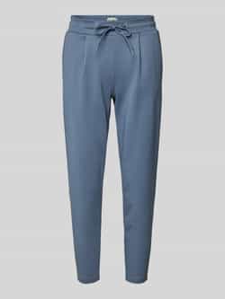 Ichi Stoffen broek met verkorte pasvorm model 'KATE'