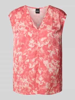 Boss Blousetop met V-hals model 'Binadi'