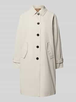 S.Oliver RED LABEL Comfort fit lange jas met split aan de achterzijde en trensje op de mouw