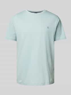 Lerros T-shirt basic T-shirt met logostiksel effen