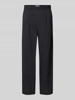 REVIEW Stoffen broek met achterzakken