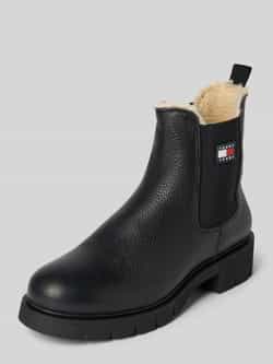 Tommy Jeans Chelsea boots van echt runderleer